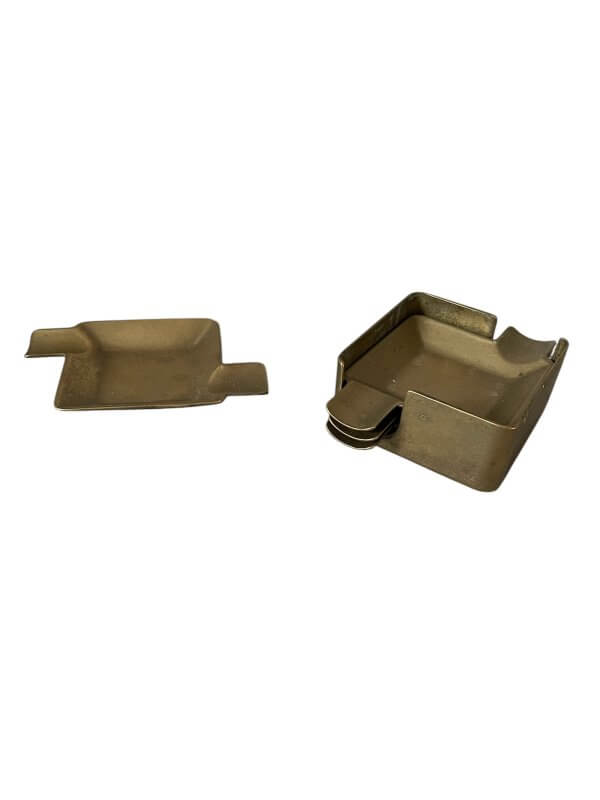 cendriers individuels laiton vintage