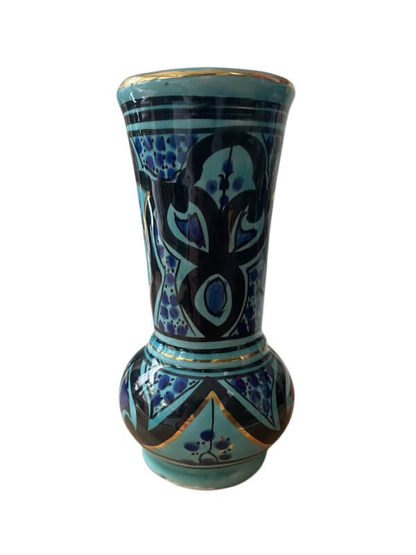 vase en céramique – signé azouz kharraz – tunisie